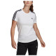 Adidas Γυναικεία κοντομάνικη μπλούζα Essentials Slim 3-Stripes Tee